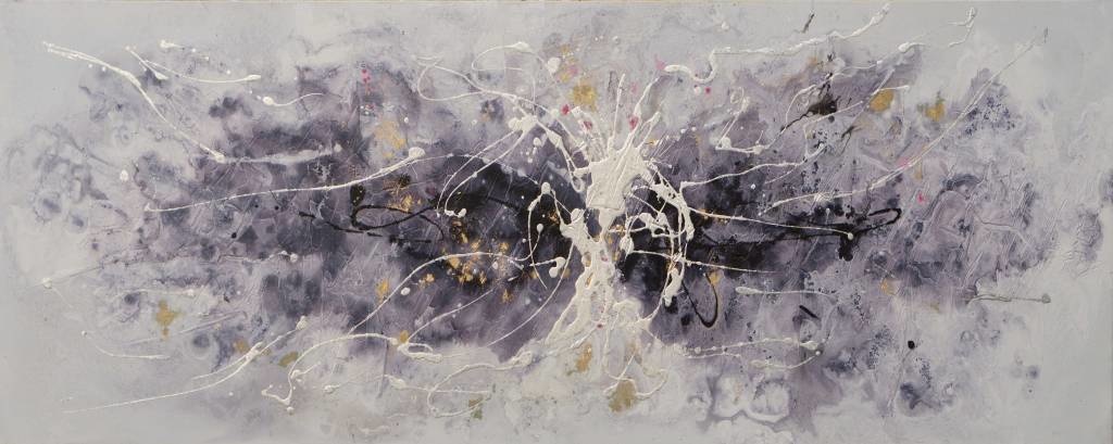 Schilderij - Handgeschilderd - Abstract 2 150x60cm afbeelding