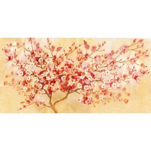 Schilderij - Handgeschilderd - Kersenbloesem 150x60cm