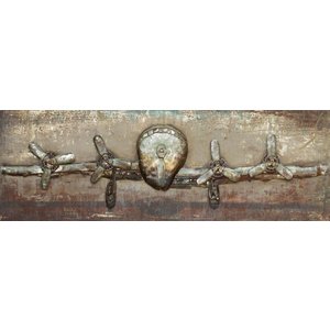 Schilderij - metaalschilderij -Vliegtuig 60x180cm Schilderij - metaalschilderij -Vliegtuig 60x180cm