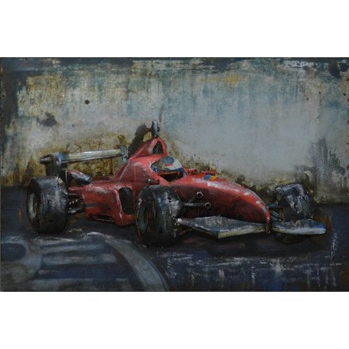 Schilderij - Metaalschilderij - Formule 1, 60x40cm