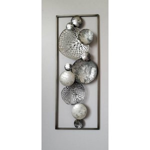 Frame 3D art - Zilver Blad 28X73cm