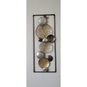Frame 3D art- Gouden Blad 28X73cm