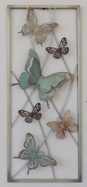 Frame 3D art - Vlinders 25X60cm afbeelding