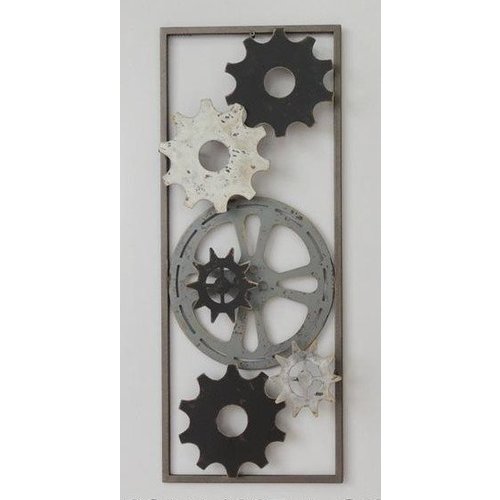 Frame 3D Art - Tandwielen 25X60cm