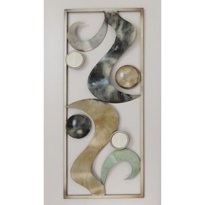 Frame 3D art - Abstracte Golven 25X60cm