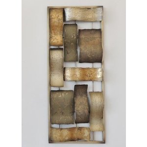Frame 3D Art - Gouden Abstractie 25X60cm