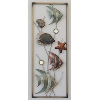 Frame 3D art - Vissen 28X73cm Frame 3D art - Vissen 28X73cm