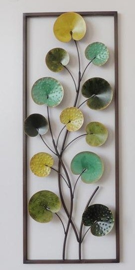 Frame 3D art - Bladeren 28X73cm afbeelding