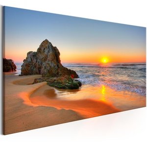Schilderij - Nieuwe dag aan zee