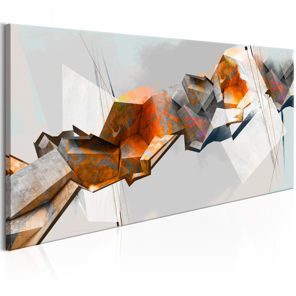 Schilderij - Abstracte Ketting afbeelding
