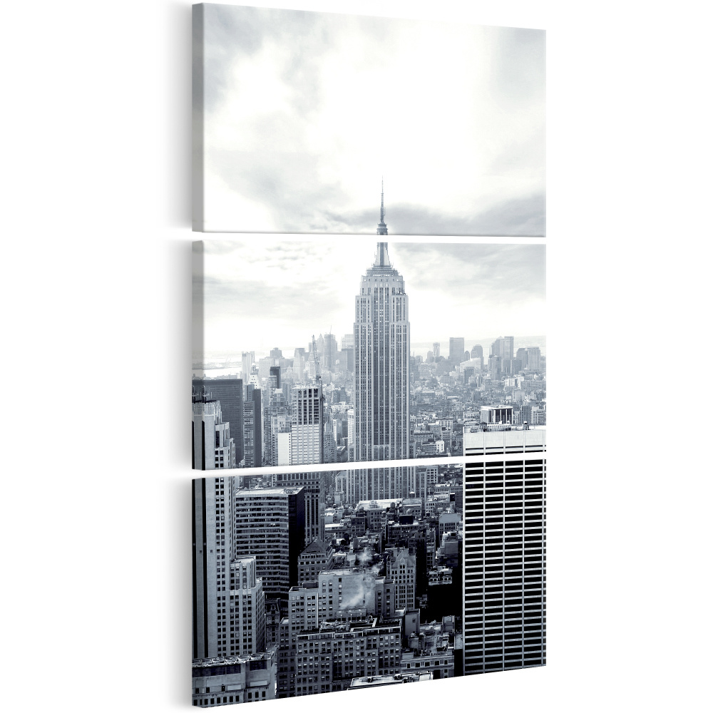 Schilderij - New York: Empire State Building , 3 luik