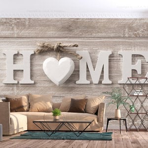 Fotobehang - Home op hout , houtlook