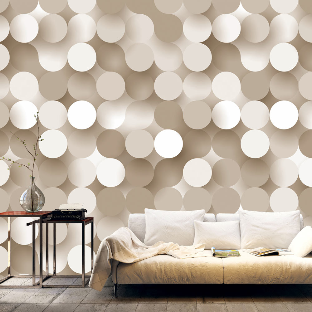 Fotobehang - Gouden net, goudlook/beige, Vliesbehang, 5 maten, voor woon en slaapkamer, instructie b Fotobehang - Gouden net, goudlook/beige, Vliesbehang, 5 maten, voor woon en slaapkamer, instructie b