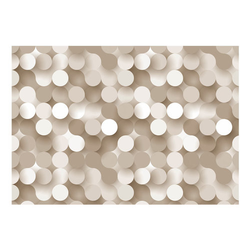 Fotobehang -  Gouden net, goudlook/beige, Vliesbehang, 5 maten, voor woon en slaapkamer, instructie bijgesloten, zeer gemakkelijk aan te brengen