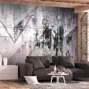 Fotobehang - Geometrische Muur Fotobehang - Geometrische Muur