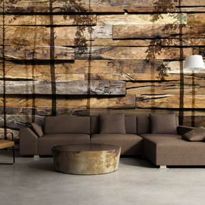 Fotobehang - Schaduw van bomen, premium print vliesbehang Fotobehang - Schaduw van bomen, premium print vliesbehang