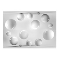 Fotobehang -Witte Ballen, premium print vliesbehang