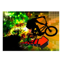 Fotobehang - Mountainbike , premium print vliesbehang