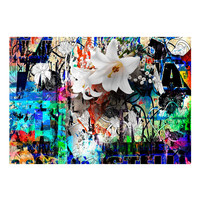 Fotobehang - Urban Lily, premium print vliesbehang