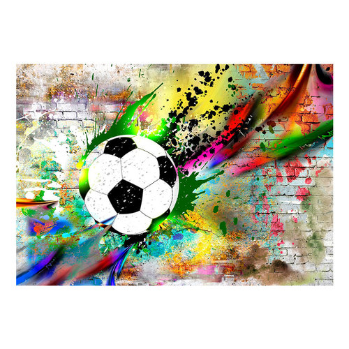 Fotobehang - Urban voetbal, premium print vliesbehang