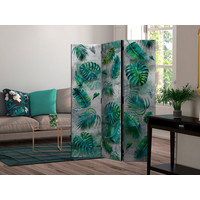 Vouwscherm / Kamerscherm - Moderne jungle 135x172cm, gemonteerd geleverd, dubbelzijdig geprint Vouwscherm / Kamerscherm - Moderne jungle 135x172cm, gemonteerd geleverd, dubbelzijdig geprint