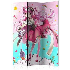Vouwscherm / Kamerscherm - Tovenares Miko 135x172cm, gemonteerd geleverd, dubbelzijdig geprint