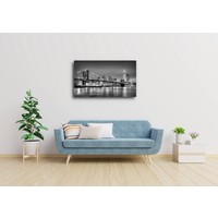 Schilderij, Brooklyn bridge, New York, zwart,wit Karo-art Schilderij, Brooklyn bridge, New York, zwart,wit