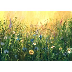 Karo-art Afbeelding op acrylglas - Zomer weide Karo-art Afbeelding op acrylglas - Zomer weide