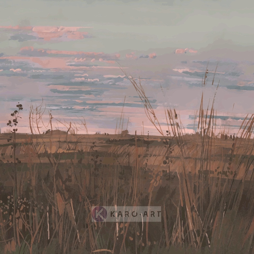 Afbeelding op acrylglas - Verlaten landschap , Multikleur , 3 maten , Premium print afbeelding