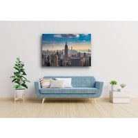 Karo-art Schilderij - Empire State Building New York City , Multikleur , 2 maten , Premium print