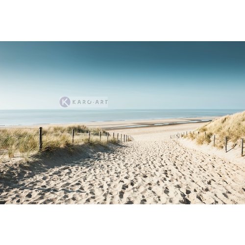 Karo-art Afbeelding op acrylglas - Zicht op de Noordzee, Noordwijk