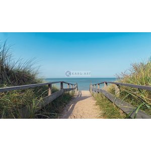 Karo-art Afbeelding op acrylglas - Zicht op de Noordzee