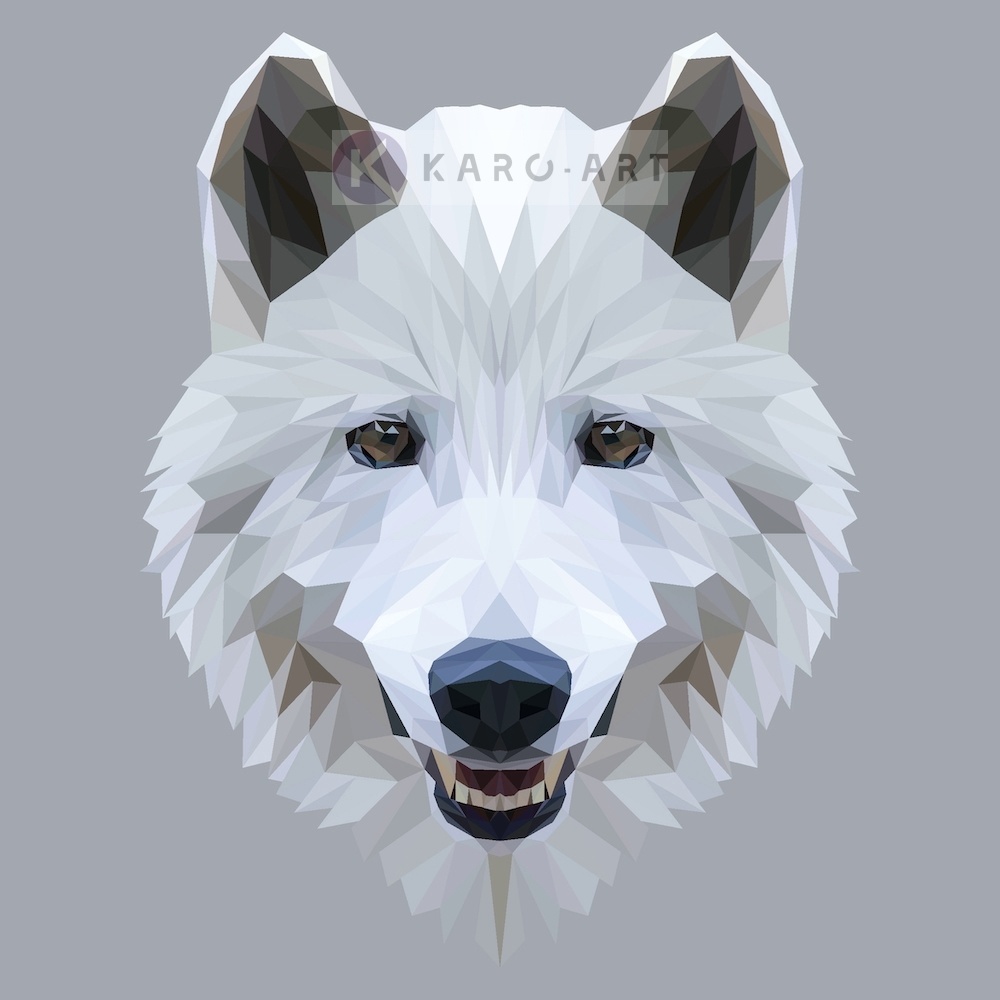 Afbeelding op acrylglas - Wolf, digitaal Afbeelding op acrylglas - Wolf, digitaal