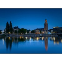 Schilderij - Zwolle in de avond Karo-art Schilderij - Zwolle in de avond