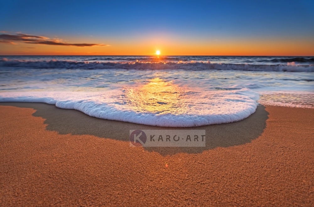 Afbeelding op acrylglas - Zonsondergang aan het water Afbeelding op acrylglas - Zonsondergang aan het water