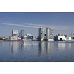 Karo-art Schilderij - Almere, skyline, Multikleur , 2 maten , print op canvas, premium print