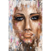 Karo-art Afbeelding op acrylglas - Abstracte vrouw II, print op acrylglas