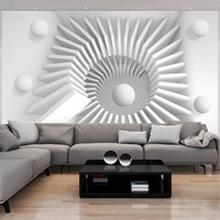 Fotobehang - Witte puzzel , 400x280cm Fotobehang - Witte puzzel , 400x280cm