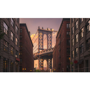 Karo-art Fotobehang- Manhattan Bridge, New York City, USA