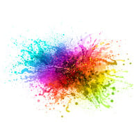 Karo-art Fotobehang - kleurrijke explosie