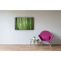Karo-art Schilderij - Bamboe , Groen,  2 maten, Premium print