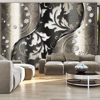 Fotobehang - Diamanten bladeren , 350x245cm Fotobehang - Diamanten bladeren , 350x245cm
