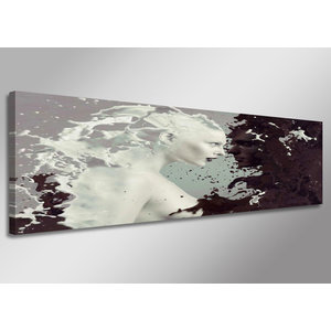 Schilderij - Abstract, 120x40cm.  Incl haakjes om op te hangen