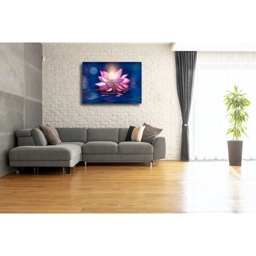 Karo-art Schilderij - Betoverende Lotus, 2 maten, premium print