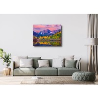Karo-art Schilderij - Kleurrijk Aspen, Colorado USA, 100x70cm. Premium print