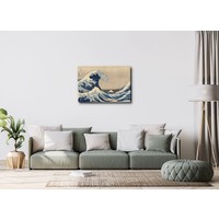 Karo-art Schilderij - Golf van Kanagawa, 2 maten, Premium print