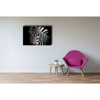 Karo-art Schilderij -Zebra close up, magisch, 100x70cm, wanddecoratie