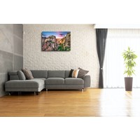 Karo-art Schilderij -Ronda, Spanje, Puente Nuevo-brug  , 2 maten, wanddecoratie , premium print