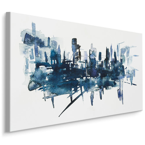 Schilderij - Moderne abstracte kunst , Wanddecoratie , Premium print