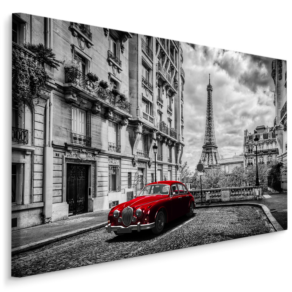 Schilderij - Architectuur van Parijs , Wanddecoratie , Premium print afbeelding